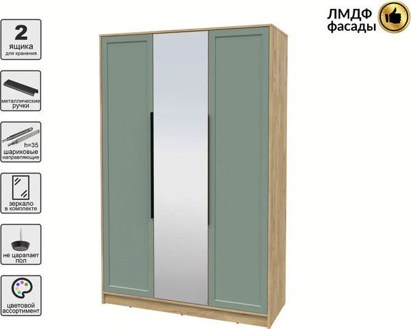 Шкаф Интерлиния Концепт Тренд КТ-Ш3(з)