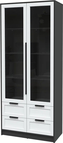 Шкаф с витриной Интерлиния Концепт Тренд КТ-ШВ2 - фото