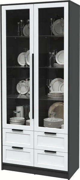 Шкаф с витриной Интерлиния Концепт Тренд КТ-ШВ2