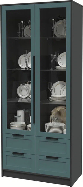 Шкаф с витриной Интерлиния Концепт Тренд КТ-ШВ2