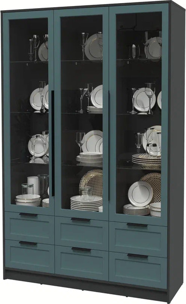 Шкаф с витриной Интерлиния Концепт Тренд КТ-ШВ3