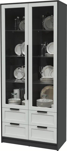 Шкаф с витриной Интерлиния Концепт Тренд КТ-ШВ2