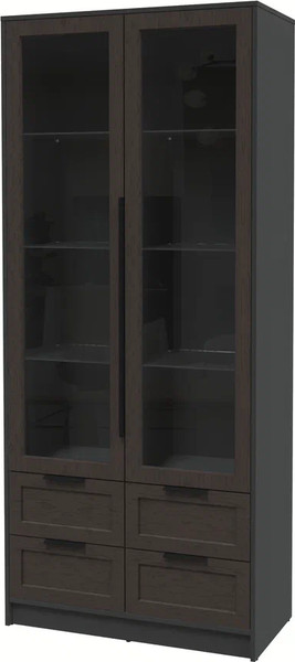 Шкаф с витриной Интерлиния Концепт Тренд КТ-ШВ2 - фото