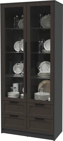 Шкаф с витриной Интерлиния Концепт Тренд КТ-ШВ2