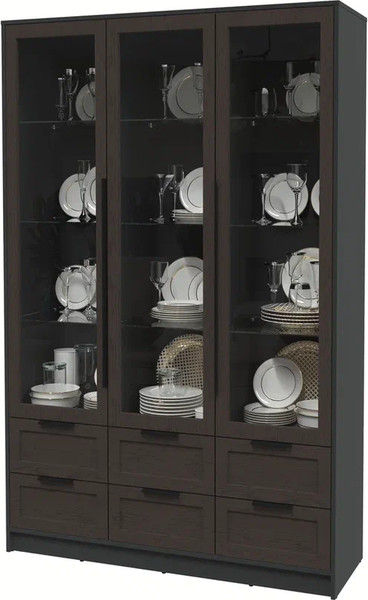 Шкаф с витриной Интерлиния Концепт Тренд КТ-ШВ3