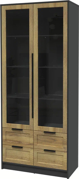 Шкаф с витриной Интерлиния Концепт Тренд КТ-ШВ2 - фото