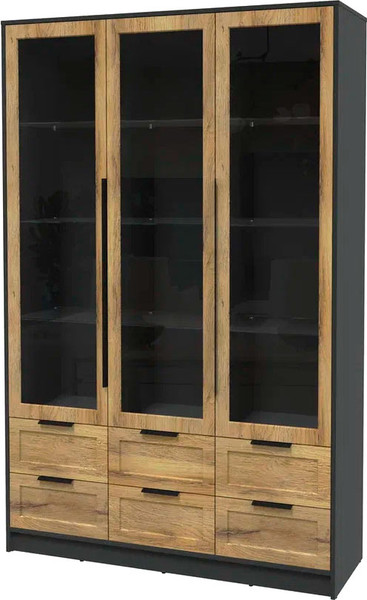 Шкаф с витриной Интерлиния Концепт Тренд КТ-ШВ3 - фото