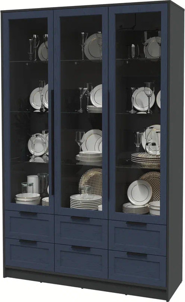 Шкаф с витриной Интерлиния Концепт Тренд КТ-ШВ3