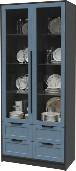 Шкаф с витриной Интерлиния Концепт Тренд КТ-ШВ2