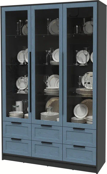 Шкаф с витриной Интерлиния Концепт Тренд КТ-ШВ3