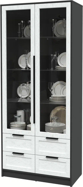 Шкаф с витриной Интерлиния Концепт Тренд КТ-ШВ2