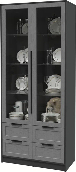 Шкаф с витриной Интерлиния Концепт Тренд КТ-ШВ2