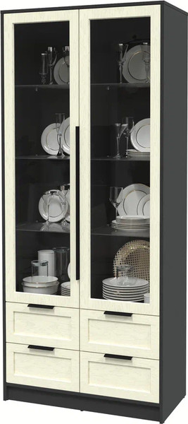 Шкаф с витриной Интерлиния Концепт Тренд КТ-ШВ2