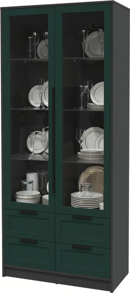 Шкаф с витриной Интерлиния Концепт Тренд КТ-ШВ2