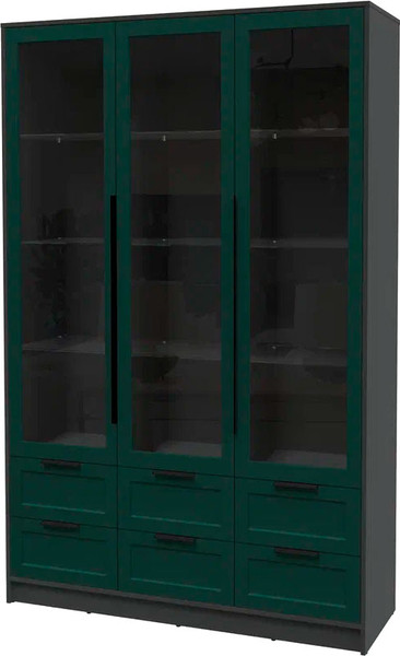 Шкаф с витриной Интерлиния Концепт Тренд КТ-ШВ3 - фото