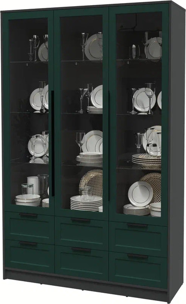 Шкаф с витриной Интерлиния Концепт Тренд КТ-ШВ3