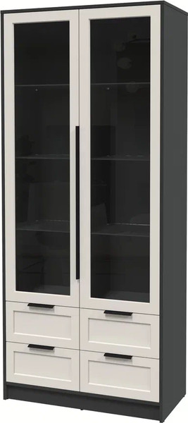 Шкаф с витриной Интерлиния Концепт Тренд КТ-ШВ2 - фото