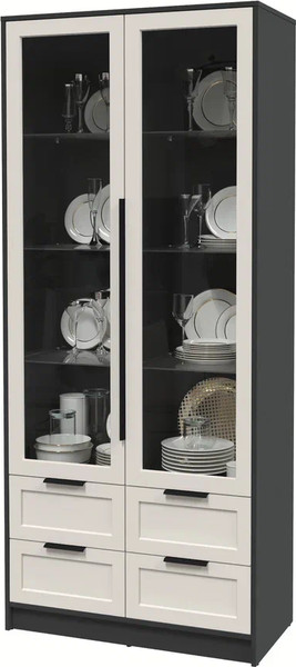 Шкаф с витриной Интерлиния Концепт Тренд КТ-ШВ2