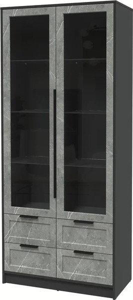 Шкаф с витриной Интерлиния Концепт Тренд КТ-ШВ2 - фото