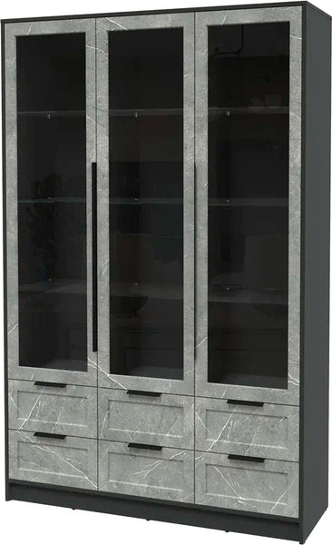 Шкаф с витриной Интерлиния Концепт Тренд КТ-ШВ3 - фото