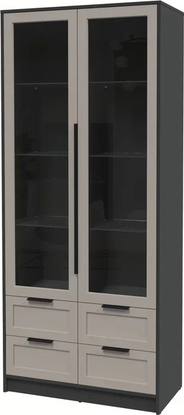 Шкаф с витриной Интерлиния Концепт Тренд КТ-ШВ2 - фото