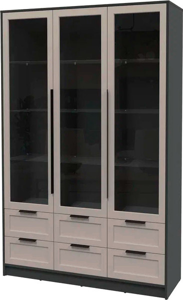 Шкаф с витриной Интерлиния Концепт Тренд КТ-ШВ3 - фото