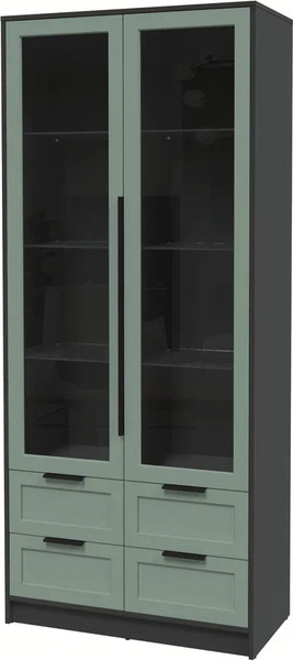 Шкаф с витриной Интерлиния Концепт Тренд КТ-ШВ2 - фото