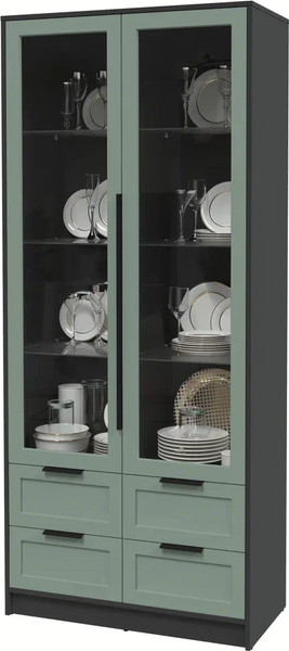 Шкаф с витриной Интерлиния Концепт Тренд КТ-ШВ2