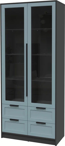 Шкаф с витриной Интерлиния Концепт Тренд КТ-ШВ2 - фото