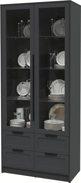 Шкаф с витриной Интерлиния Концепт Тренд КТ-ШВ2