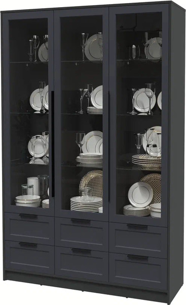 Шкаф с витриной Интерлиния Концепт Тренд КТ-ШВ3