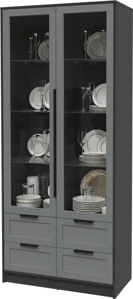 Шкаф с витриной Интерлиния Концепт Тренд КТ-ШВ2