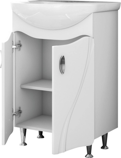 Тумба с умывальником Mixline Лима 65 551703 + Элеганс 65