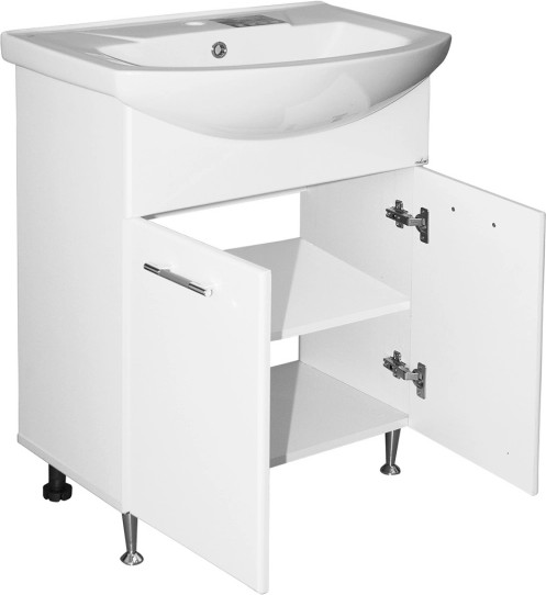 Тумба с умывальником Mixline Росток 65 536047 + Элеганс 65