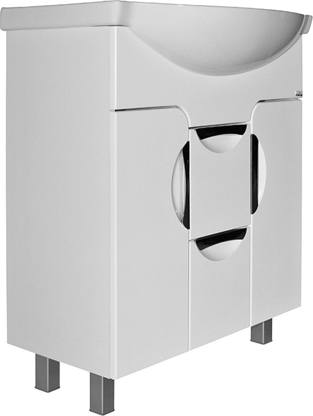 Тумба с умывальником Mixline Кассиопея 75 529563 + Элеганс 75