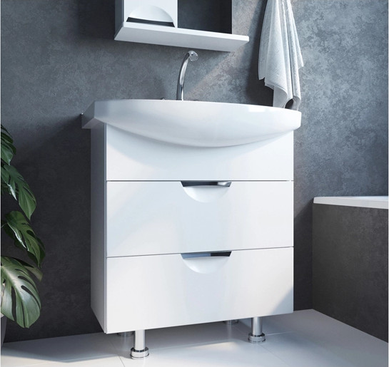 Тумба с умывальником Mixline Этьен 75 542409 + Элеганс 75 - фото