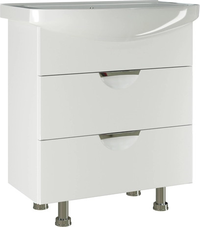 Тумба с умывальником Mixline Этьен 75 542409 + Элеганс 75