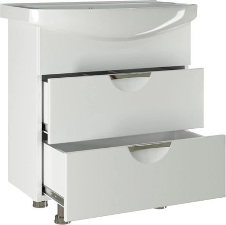 Тумба с умывальником Mixline Этьен 75 542409 + Элеганс 75