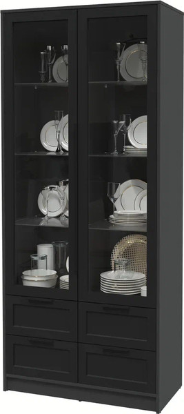 Шкаф с витриной Интерлиния Концепт Тренд КТ-ШВ2