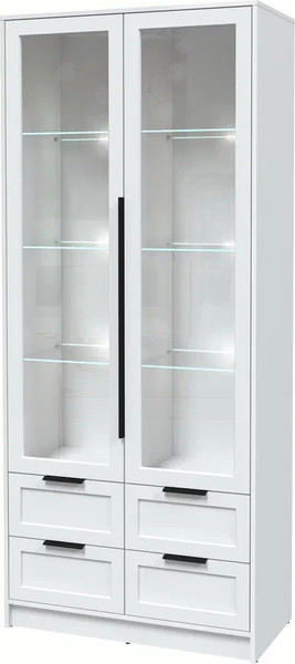 Шкаф с витриной Интерлиния Концепт Тренд КТ-ШВ2 с подсветкой - фото