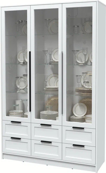 Шкаф с витриной Интерлиния Концепт Тренд КТ-ШВ3