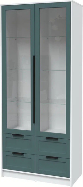 Шкаф с витриной Интерлиния Концепт Тренд КТ-ШВ2 - фото