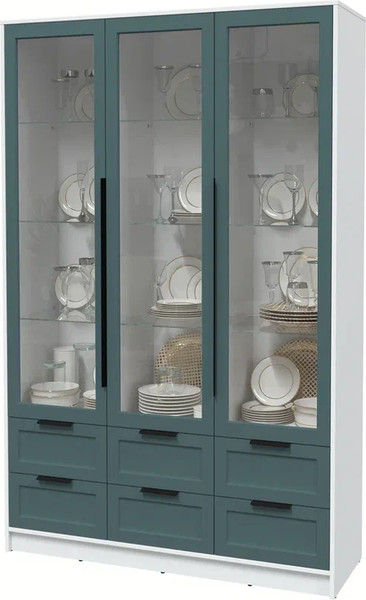 Шкаф с витриной Интерлиния Концепт Тренд КТ-ШВ3