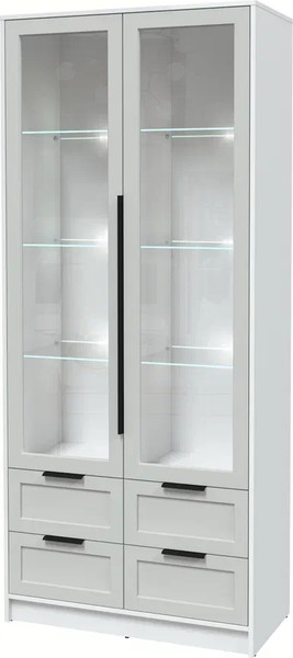 Шкаф с витриной Интерлиния Концепт Тренд КТ-ШВ2 с подсветкой - фото