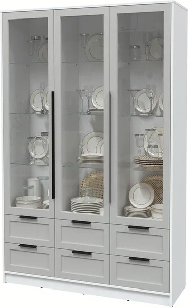 Шкаф с витриной Интерлиния Концепт Тренд КТ-ШВ3