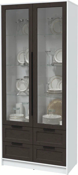 Шкаф с витриной Интерлиния Концепт Тренд КТ-ШВ2