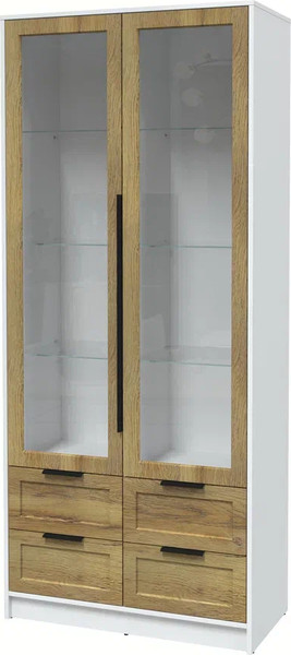 Шкаф с витриной Интерлиния Концепт Тренд КТ-ШВ2 - фото