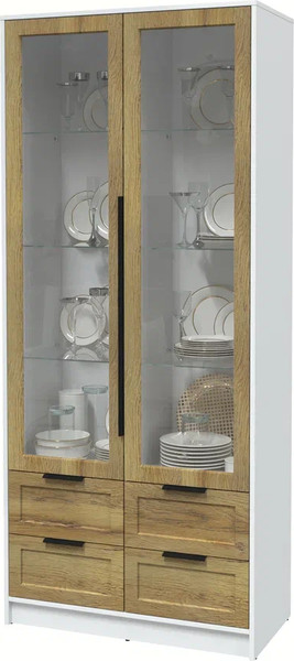 Шкаф с витриной Интерлиния Концепт Тренд КТ-ШВ2