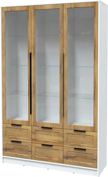 Шкаф с витриной Интерлиния Концепт Тренд КТ-ШВ3 - фото