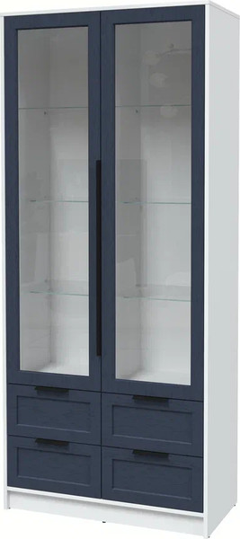 Шкаф с витриной Интерлиния Концепт Тренд КТ-ШВ2 - фото